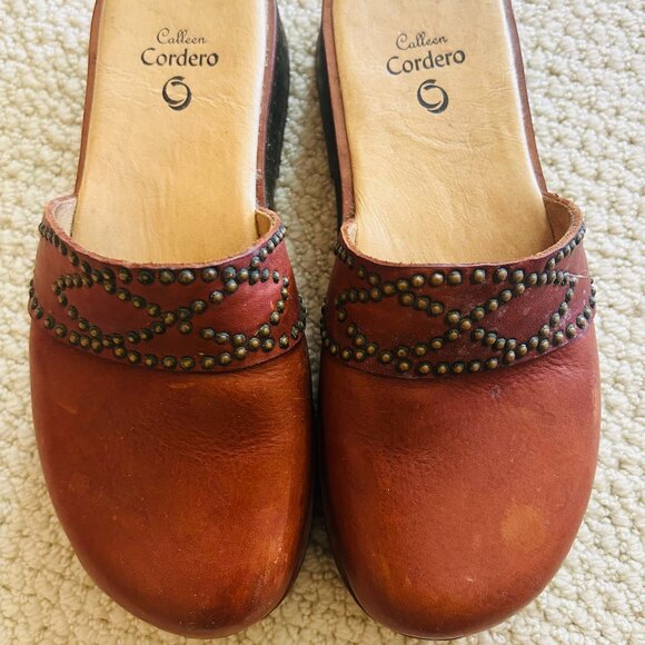 Calleen Cordero Leather Clogs with Stud Detail size 11 - Picture 1 of 4